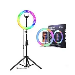 RGB Soft LED Ring Light 13 Inch MJ33 With 7 FT Tripod Stand