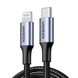 UGREEN 1 Meter MFI Certified Type-C to Lightning Aluminum Shell Braided Cable – US304 - 60759