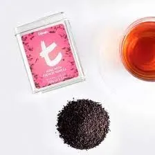 T-Series Rose with French Vanilla Ceylon Black Tea Tin Caddy-100g Loose Leaf    french venila flavour tea powder