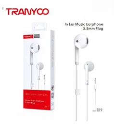 TRANYOO R19 In Ear Music Earphone with 3.5mm Plug - Clear Sound & Comfortable Fit