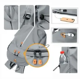 Backpack Men's Large Capacity Student Schoolbag Waterproof Oxford Cloth Backpack Briefcase Leisure Travel Bag