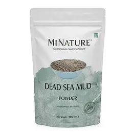 mi nature Dead Sea Mud Powder for Face, Body & Hair | Dead Sea Mud Revitalizing, Exfoliating Powder | All Natural | Healthy Skin Care| 227g (0.5lb