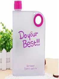 Ultra Slim Flat Stylish Note Book Water Bottle Notebook Water Bottle BPA FREE - Portable Leak-proof BPA FREE