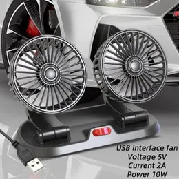 Poraxy Car Fans,12V Electric Auto Cooling Fan, Headrest 360 Degree
