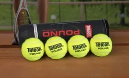 4 Balls Teloon Tennis Ball Pack - High End Professional Match Ball Competition Level Top Bounce Performance Long Life Tennis Balls