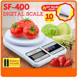 SF-400 10kg/1g Electronic Digital LCD Display Household Weighing Kitchen Scale High Precision Home Weight Scale 1g to 10 Kg Food Cake Sweets Rice Toma