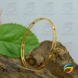 Gold Plated Guarantee Thin Stylish Bangle for Women Fashion Jewelry Gift..