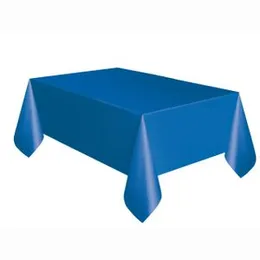 Plastic Table Cover (54 x 72 Inches) - Reusable Washable Waterproof Tablecover for Party Wedding Decorations