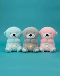 Breathing Teddy Bear Breathing Otter with Soft Music Soft Plush Toy