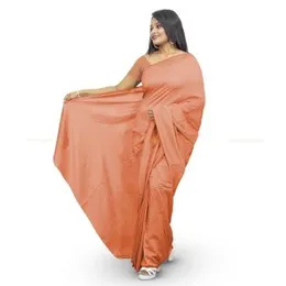 Peach Vichithra Satin Plain