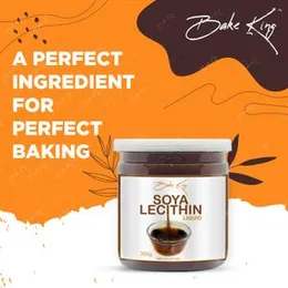 BAKE KING Soya Lecithin Liquid 350gm, Soya Lecithin Liquid Silky and Smooth Chocolate, Soya Lecithin Chewy and Light, Soya Lecithin for Baking Bread,