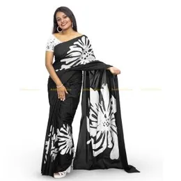 White with Batik Batik Saree Sri Lanka