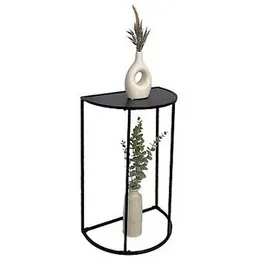 Table semi circle home decor metal frame side laptable