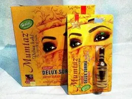Deluxe Surma Kohl Mumtaz Gold Series with Pure Almond Oil - Jet Black Eye Kohl-amna
