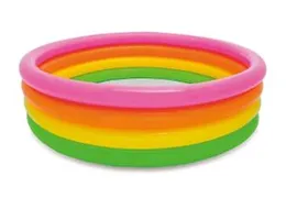 INTEX Swimming Pool-56441 | INTEX Sunset Glow Pool 56441 |Intex Kids 4-Ring Sunset Glow Pool (Multicolour, Ages 3 Years Plus) | 66" X 18" |168cm 46cm