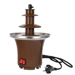 2025 Electric 3-Layer Chocolate & Cheese Fondue Fountain Machine – 10oz Capacity with Auto-Off Feature – Multi-Tier Melting Fountain for Chocolate, Ch