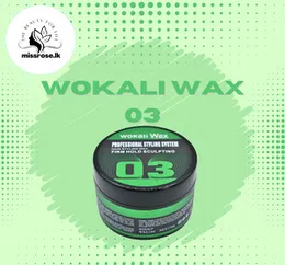 Wokali Wax 03 – Unisex Hair Wax for All Hair Types – Sulfate-Free, Moisturizing, Firm-Hold Sculpting – 150g