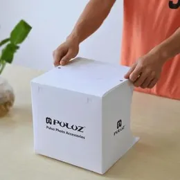 Puluz 9 inch 23cm Light Room Photo Studio Photography Lighting Tent Kit Backdrops Folding Backdrop Cube Light Box 2 Led Strips-Mohammed Rishad