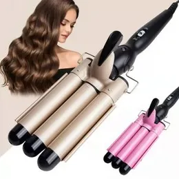 3 barrel curling iron wand