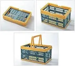 Plastic Laundry Basket, Collapsible Laundry Basket, Fashionable Folding Basket