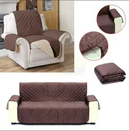 Single Sofa Cover – Waterproof  Reversible and Washable Protector (Brown/Beige)