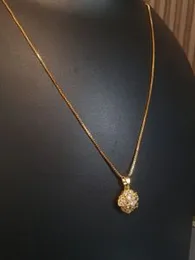 Electroplated Layer Of Gold Golden Imitation Pendant Chain