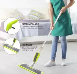 Water Spray Mop for Cleaning Floors with Reusable Microfibre Pads 360° Rotating Hand Mop Cleaning Tools for Home Kitchen Hardwood