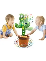 Rechargeable Dancing Singing Talking Cactus Plush Toy Electric 120 Songs Dance And Twist Luminous Recording Learning To Speak Lighting Tongue - Dancin