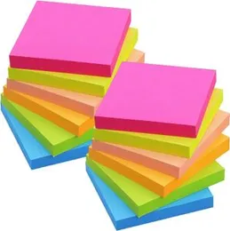 Multi Colour Sticky Note Pad 3x3 Inch, 100 Sheets Perfect for Office, School Supplies, Reminders & Notes