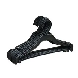 Plastic Hanger 12 Pcs ( black)
