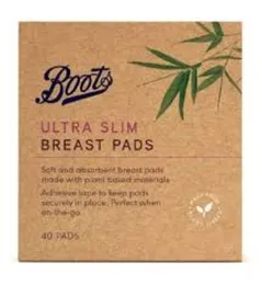Boots Ultra Slim Breast Pads – 40 Pack | Leak-Proof, Breathable