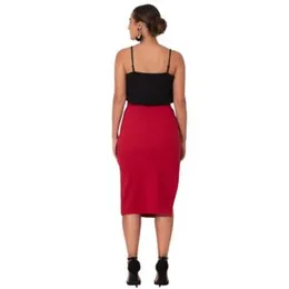 Side Slit Midi Skirt