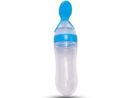 Silicon Baby Spoon Feeder Bottle