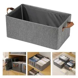 Foldable Clothes Storage Box for Wardrobe – Thickened & Wear-Resistant Clothing Organizer Bin with Lid for Closet, Bedroom, or Household Use