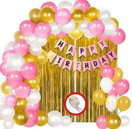 Birthday Decoration set Pink & Gold eddition