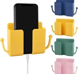 Wall Mount Phone Holder Self-Adhesive, Wall Beside Organizer Storage Box