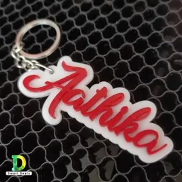 Customized Name Acrylic 3D Key Tags, Emblemed Key Tags, Personalized Wooden Key Tags, Key Chain, Key Ring
