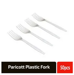 Plastic Disposable Fork Pack - 50 Pcs