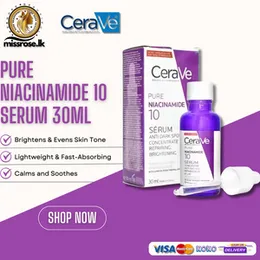 CeraVe Pure Niacinamide 10 Serum 30ml | Clear and Even Skin Tone | USA