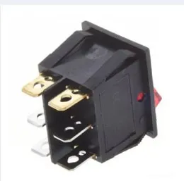 Rocker Switch Dual 6-Pin Shipboard 15A/250V 20A/125V (Black)