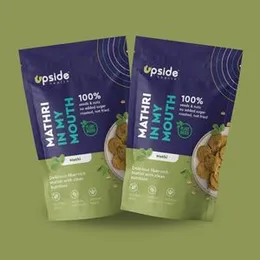 Upside Health Methi Flavour Mathri (Pack of 2, 90g) | 100% Seeds & Nuts | Diabetes Friendly - Vegan - Gluten Free - All Natural (FROM INDIA)SAB