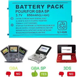 Gameboy Advance GBA SP Rechargeable Li-ion Battery 3.7V 850mAh
