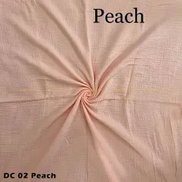 Peach Ideal for Modern wears, shirts, pants, frocks, tops, Abaya Double Cotton