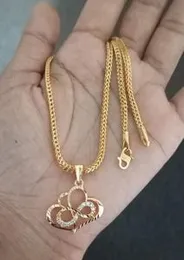 Heart shape pendent with chain Gold Plated