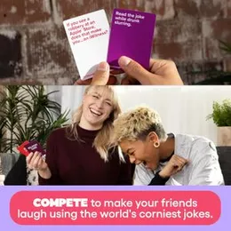 Live Laugh Lose - The Party Game Where You Compete to Make Corny Jokes Funny Card Game by What Do You Meme?