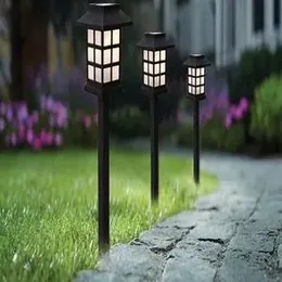 1  Pcs LED Garden Solar Light Outdoor Waterproof Ground Lamp Color-Changing Landscape Lawn Light Solar LED for Garden Decoration Path