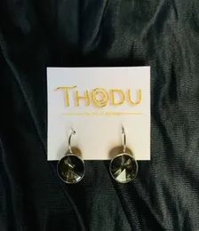 THODU Elegant Round Drop Earrings – Modern Minimalist Dangler Collection (Multi-Colour Options)