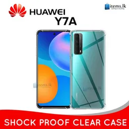 Luxury Shockproof Transparent ThickBallon Bumper Case For Huawei Y7A Crystal Transparent Premium Quality Shockproof Protective Phone Shell Y7A Soft TP