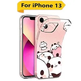 Fashionury Silicone Back Cover for Apple iPhone 13 / Designer Flexible Soft Back Case Cover for Apple iPhone 13-D0470, Multi-Coloured (FROM INDIA FAAZ