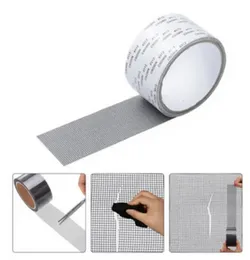 Window Screen Repair Tape Strong Adhesive Fiberglass Mesh Patch Screen Repair Kit for Window and Door Holes